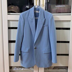 Zara Women's Blue Blazer - Size XS